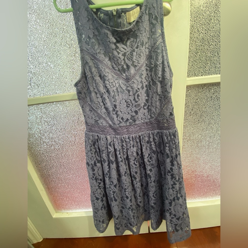 Altar'd State Lace Mini Dress - Purple